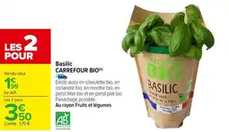 Carrefour Market Basilic carrefour bio offre
