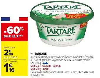 Carrefour Market Tartare offre