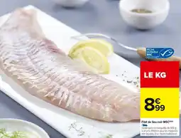 Carrefour Market Filet de lieu noir msc offre