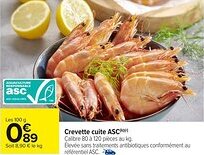 Carrefour Market Crevette cuite ASC offre