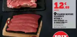 Super U Viande Bovine Filère U Steak offre