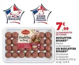 Hyper U Boulettes Bigard offre
