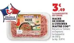 Hyper U Haché De Dinde À Cuisiner Maître Coq offre