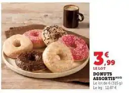 Super U DONUTS ASSORTIS offre