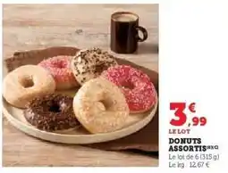 Hyper U DONUTS ASSORTIS offre