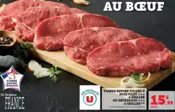 Hyper U Viande Bovine Filière U Faux Filet ou Entrecôte à Griller offre