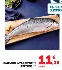 Hyper U SAUMON ATLANTIQUE ENTIER offre