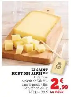 U Express LE SAINT MONT DES ALPES offre