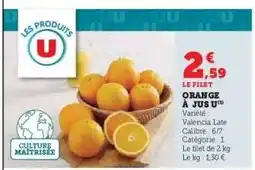 U Express Orange à jus offre