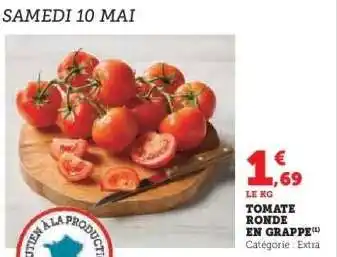U Express TOMATE RONDE EN GRAPPE offre
