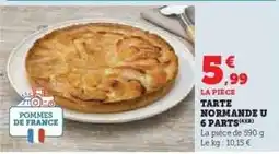 Hyper U Tarte Normande U 6 Parts offre