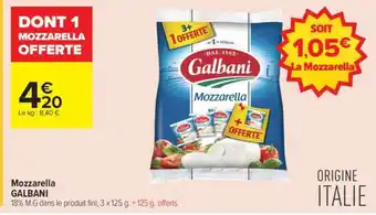Carrefour Contact Mozzarella Galbani offre