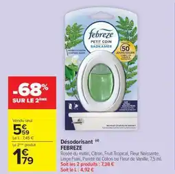 Carrefour Market DÉSODORISANT FEBREZE offre