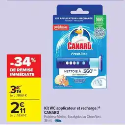 Carrefour Market Kit WC applicateur et recharge offre