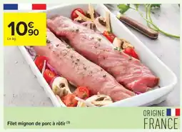 Carrefour Contact Filet mignon de porc à rôtir offre