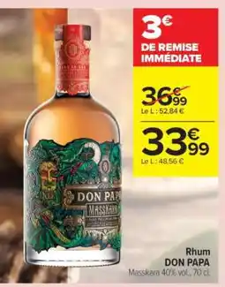 Carrefour Contact Rhum DON PAPA offre