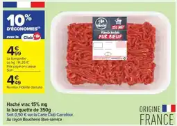 Carrefour Contact Viande HachĂ©e Pur BĆuf offre