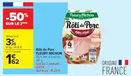 Carrefour Contact Rôti De Porc Fleury Michon offre