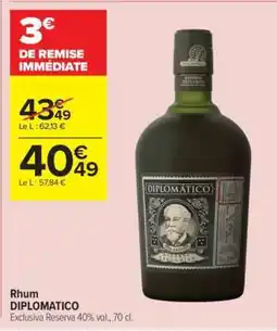 Carrefour Contact RHUM DIPLOMATICO offre