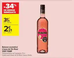 Carrefour Contact Boisson aromatisé à base de Vin Rosé VERY PAMP offre