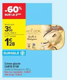 Carrefour Contact CRĂME GLACĂE âCARTE DâORâ offre