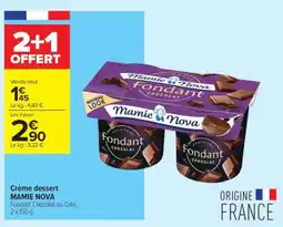 Carrefour Contact MAMIE NOVA offre