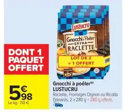 Carrefour Gnocchi à poêler(s) LUSTUCRU offre