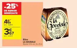 Carrefour Contact Bière La Goudale offre