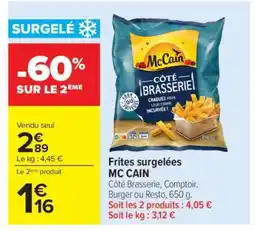 Carrefour Frites surgelées MC CAIN offre