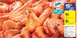 Carrefour Crevette rose cuite ASC offre