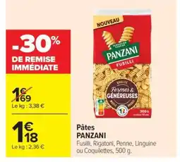 Carrefour PÂTES PANZANI offre