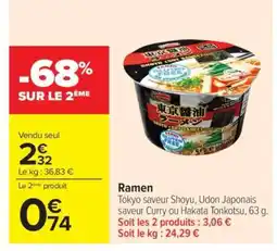 Carrefour Ramen offre