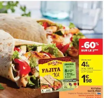 Carrefour Kit Fajitas OLD EL PASO offre