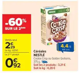 Carrefour CÉRÉALES “NESTLÉ” offre