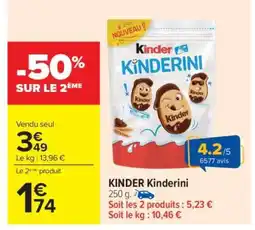 Carrefour KINDER Kinderini offre