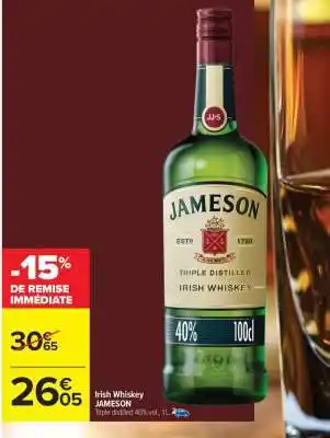 Carrefour IRISH WHISKEY JAMESON offre