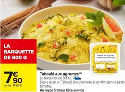 Carrefour Market Taboulé aux agrumes offre