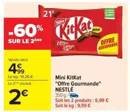 Carrefour Mini KitKat Offre Gourmande NESTLÉ offre