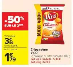 Carrefour Chips nature VICO offre