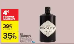 Carrefour Gin Hendrick's offre