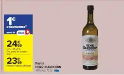 Carrefour Pastis Henri Bardouin offre