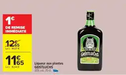Carrefour Liqueur aux plantes GEISTLUCHS offre