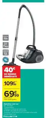 Carrefour Aspirateur sans sac offre