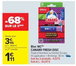Carrefour Bloc WC CANARD FRESH DISC offre