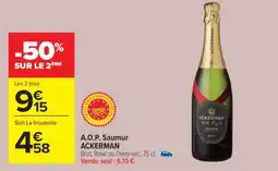 Carrefour A.O.P. Saumur ACKERMAN offre
