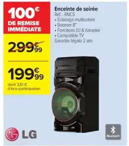 Carrefour Enceinte de soirée offre