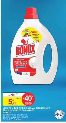 Intermarché Hyper BONUX Lessive Liquide L'Original offre