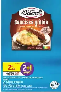 Intermarché Hyper Saucisse grillée & purée de pommes de terre offre