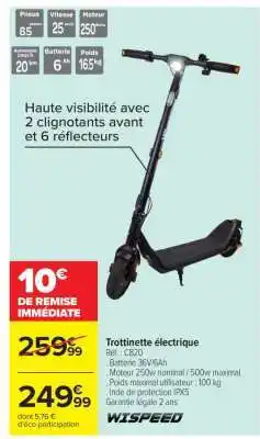 Carrefour Trottinette électrique offre