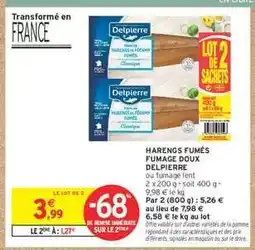 Intermarché Hyper Harengs Fumés Fumage Doux Delpierre offre